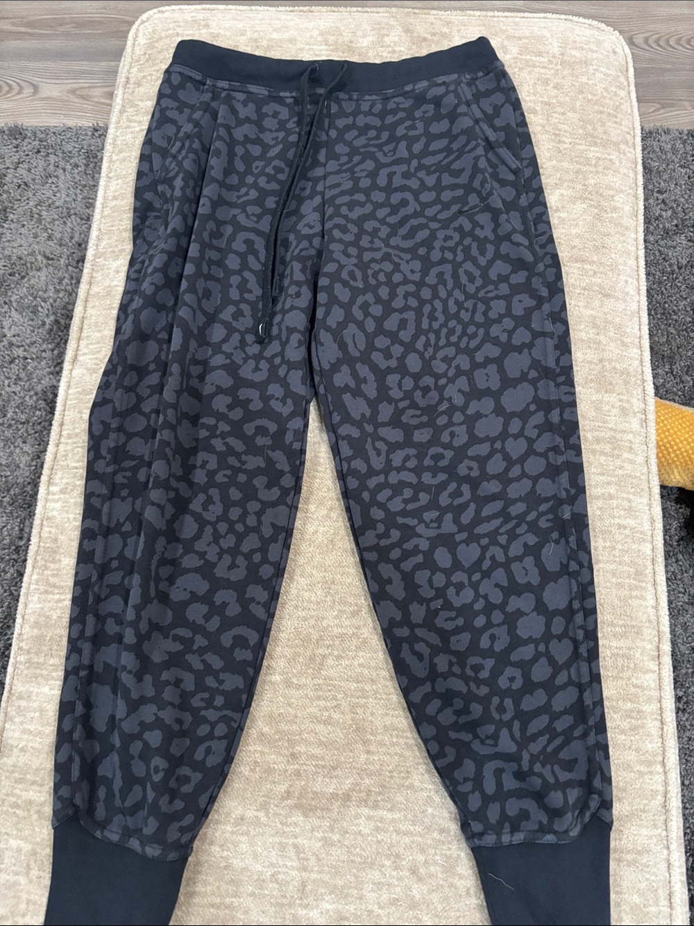 Nike Black Athletic Dri-FIT Cheetah Print Joggers